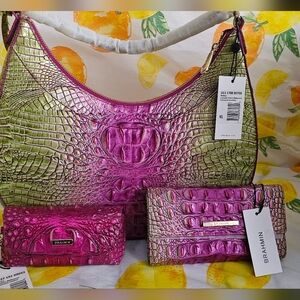 Brahmin Bekka and Cordelia Wallet and Elora Glass Case